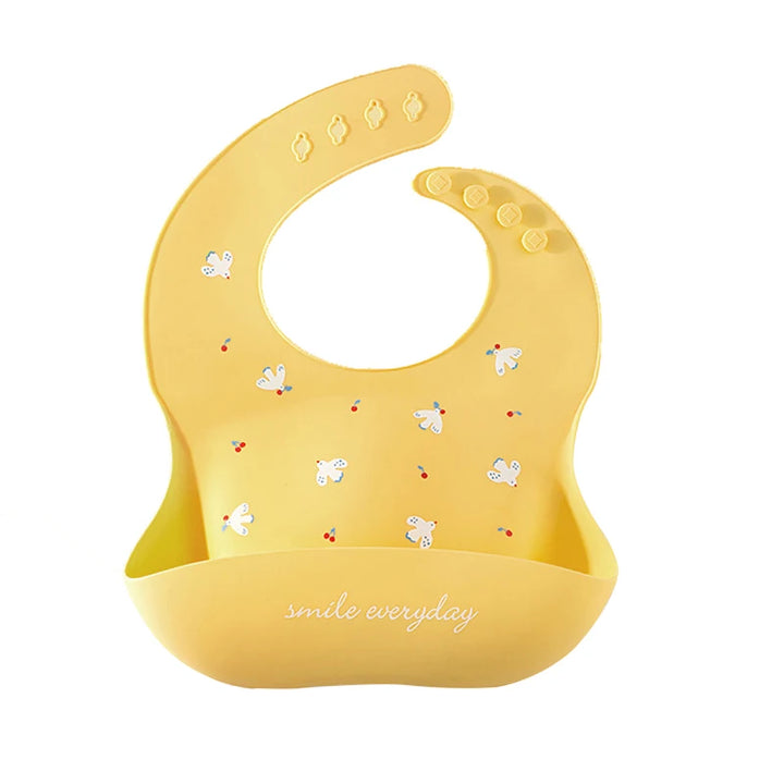 Waterproof Soft Baby Silicone Bibs Cute Cartoon Printed Kids Girl Boy Adjustable Children Bib Baby Lunch Feeding Stuff